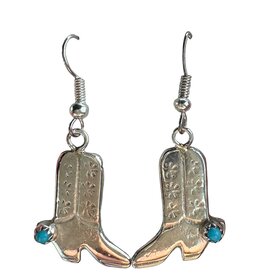 Sterling Cowboy Boots, Zuni