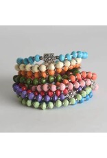 Trade roots Paper Bead Stretch Bracelet, Uganda