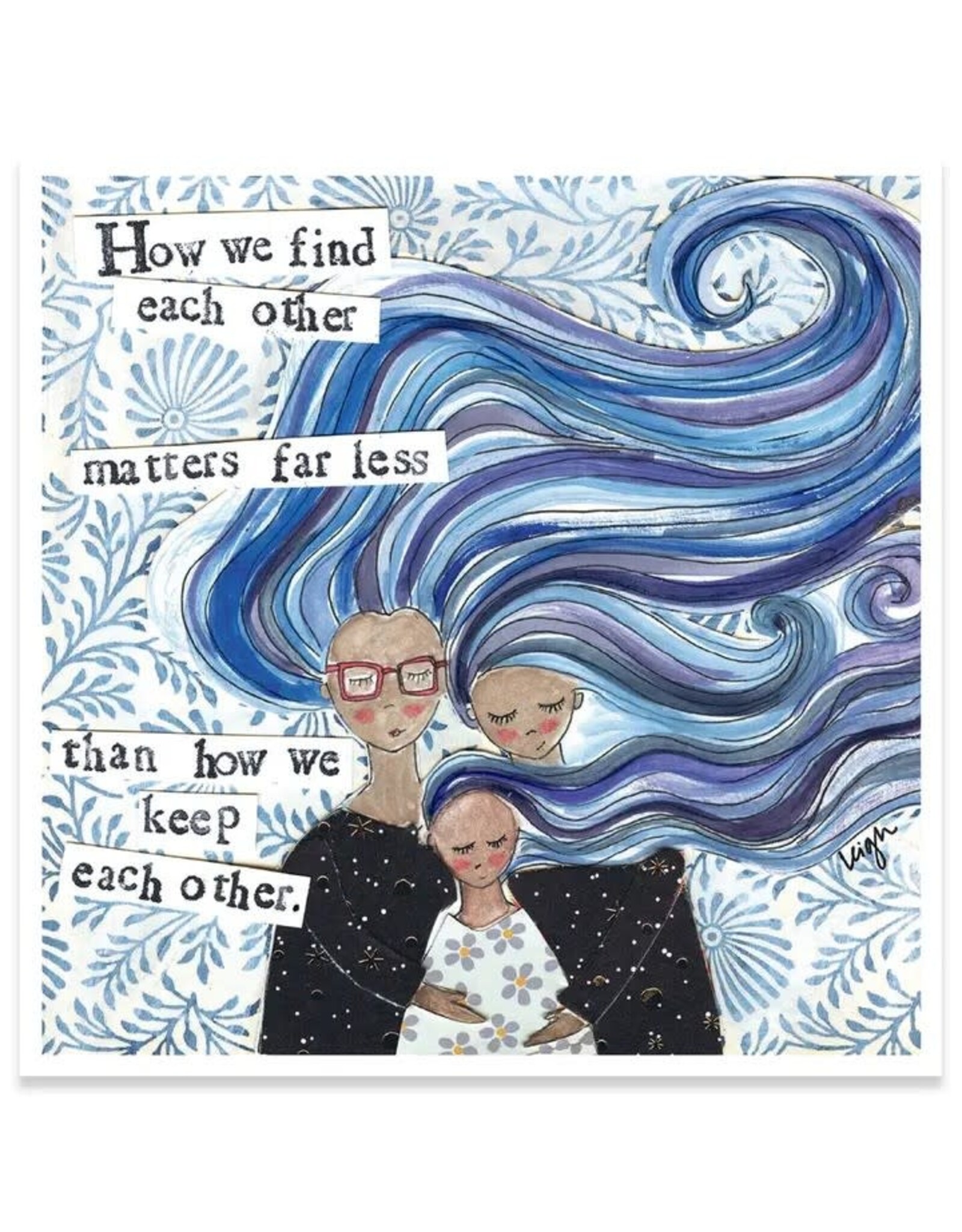 Keep Each Other|Curly Girl Support Card