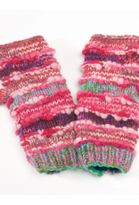 Trade roots Fingerless Gloves, Ribbed Wool with Fleece Lining