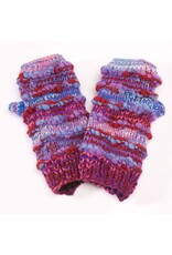 Trade roots Fingerless Gloves, Ribbed Wool with Fleece Lining