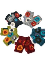 Crocheted Fingerless Gloves, Nepal