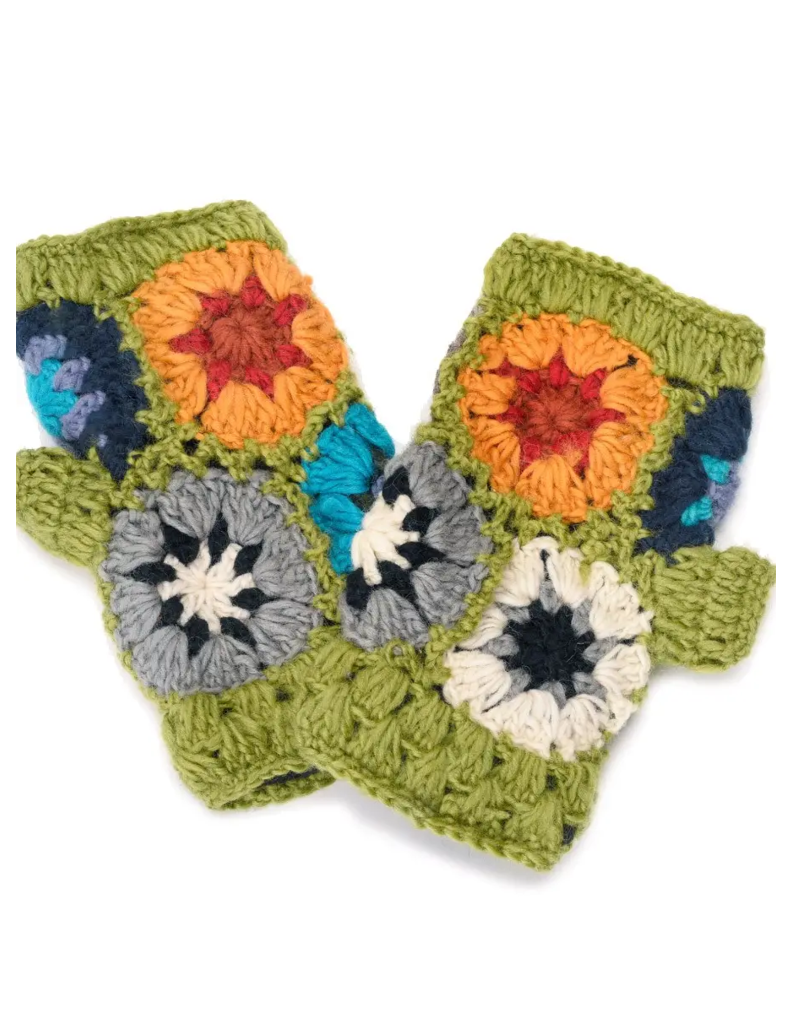 Crocheted Fingerless Gloves, Nepal