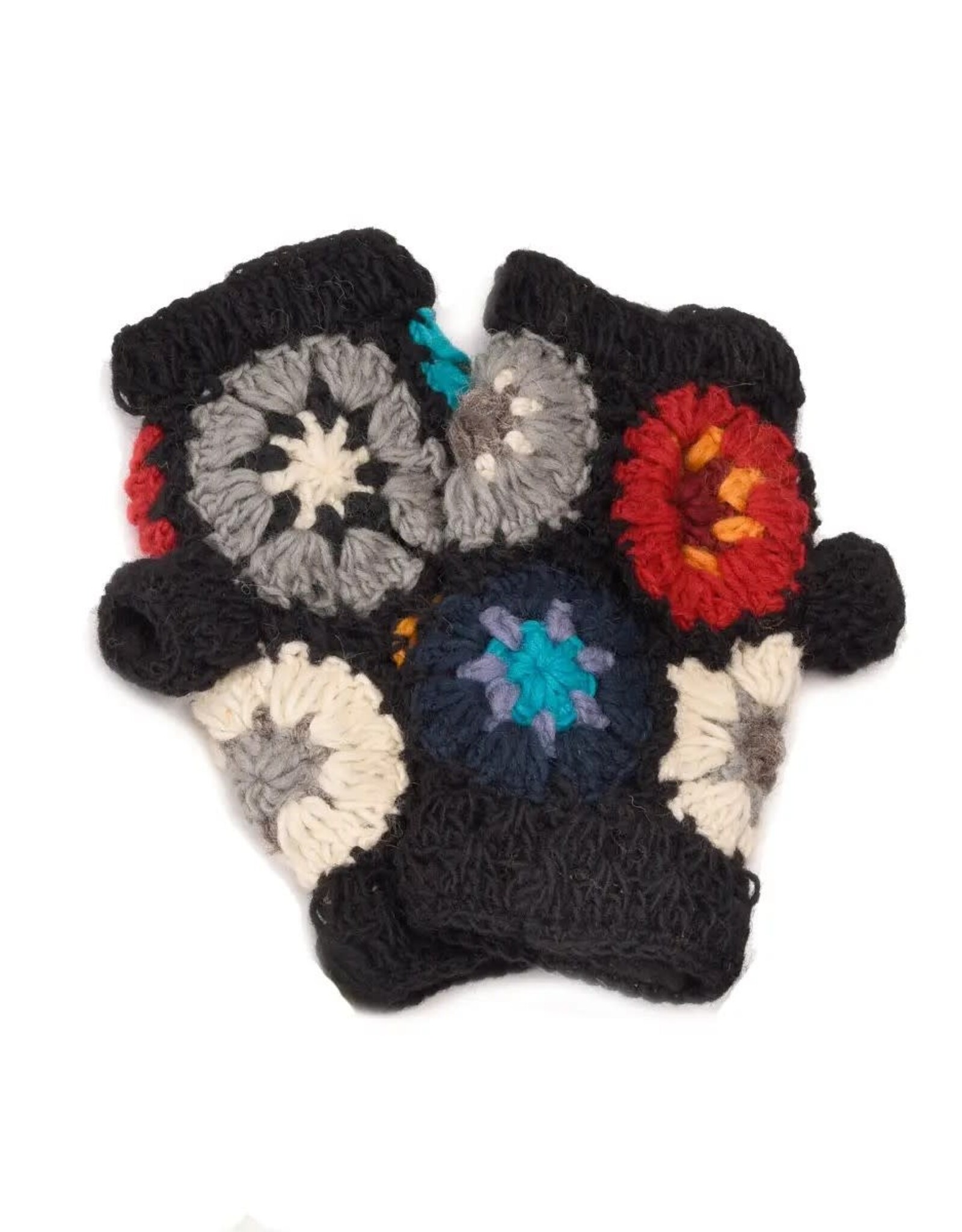 Crocheted Fingerless Gloves, Nepal