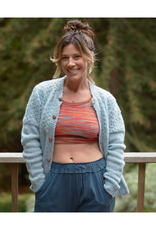 Mohair Cardigan, Blue, Nepal