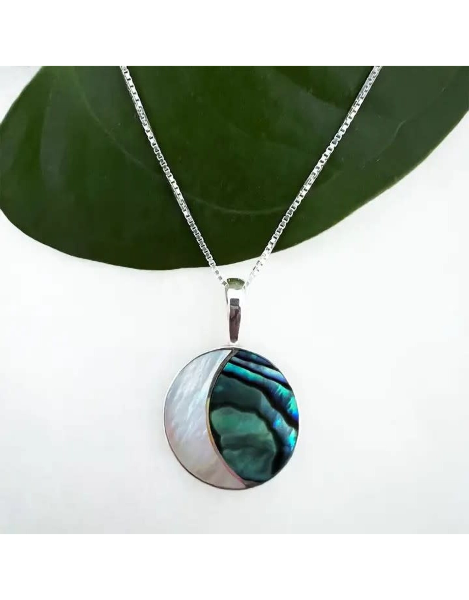 Crescent Moon Necklace - Sterling Silver, Indonesia