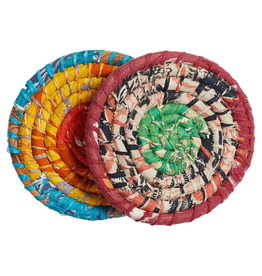 Chindi  Wrap Trivet, SOLD INDIVUALLY