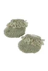 Little Fawn Knit Baby Booties - Light Green