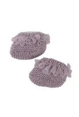 Little Fawn Knit Baby Booties - Light Purple, Nepal