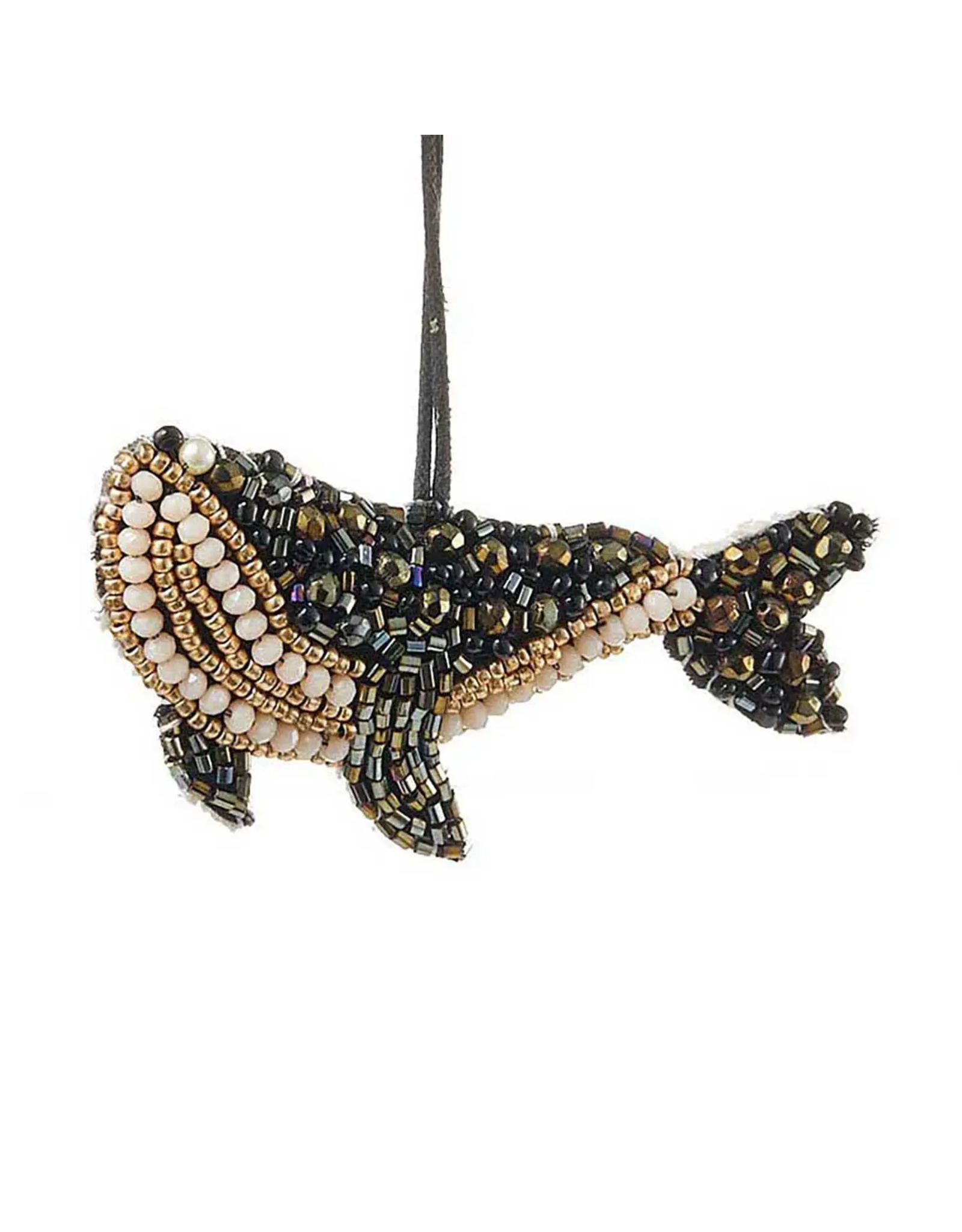 Beaded Whale Ornament, India