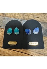 Cactus Leather Stud Earrings, Chile