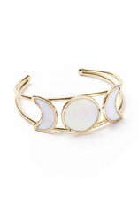 Moon Phase Cuff, Mother of Pearl, India