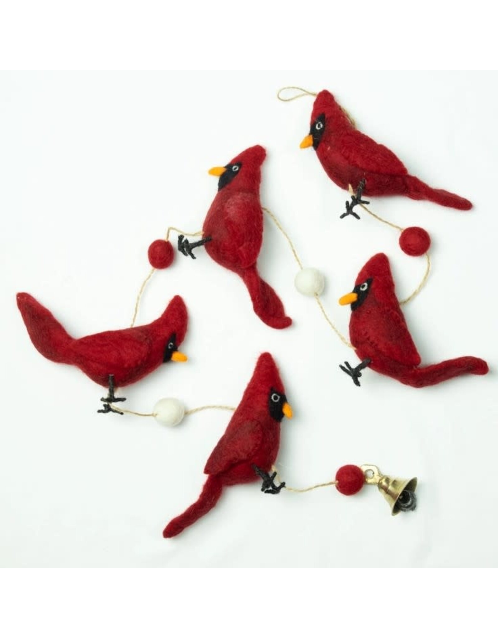 Felt Garland - Cardinal, Nepal