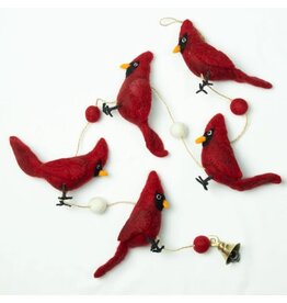 Felt Garland - Cardinal, Nepal