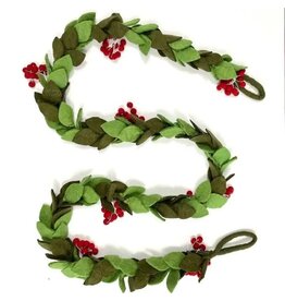 Felt Garland - Christmas Mistletoe, Nepal