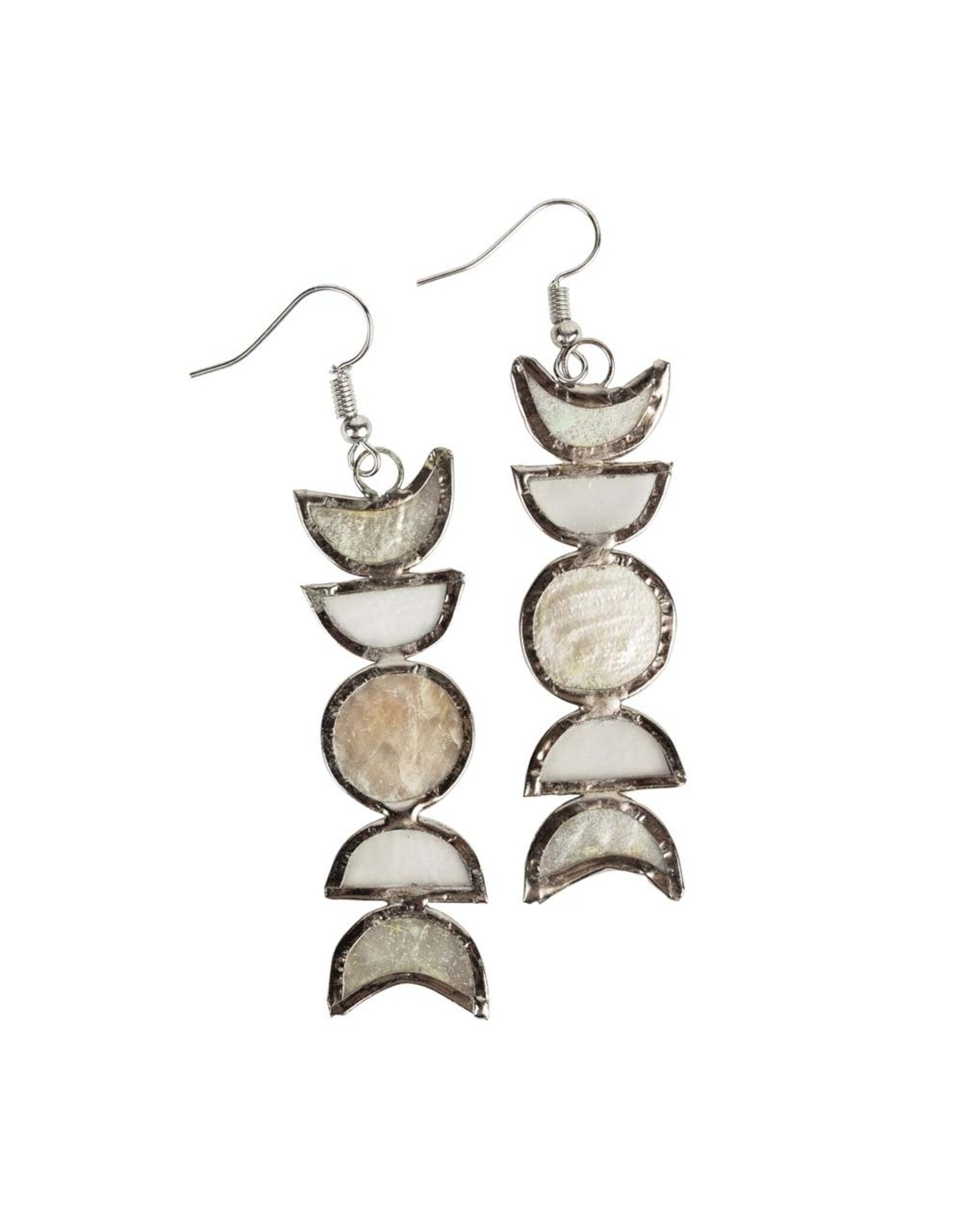 Moon Phase Capiz Earrings, Philippines