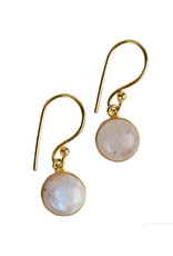 Moonstone Dew Drop Earrings, India