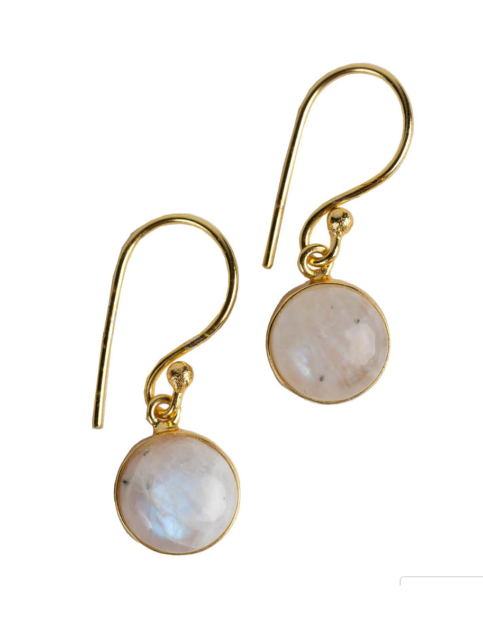 Moonstone Dew Drop Earrings, India