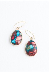 Mosaic Jasper Earrings, Asia Mosaic Jasper Earrings, Asia