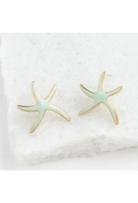 Starfish Hope Studs in Mint- Nautical Earrings, Asia Starfish Hope Studs in Mint- Nautical Earrings, Asia