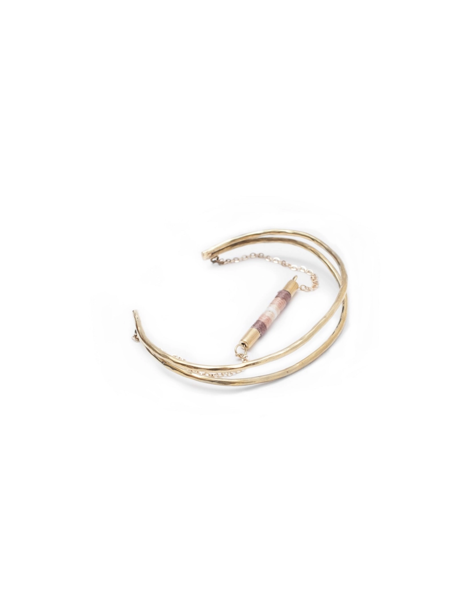 Double Threaded Bracelet, blush-  Kenya