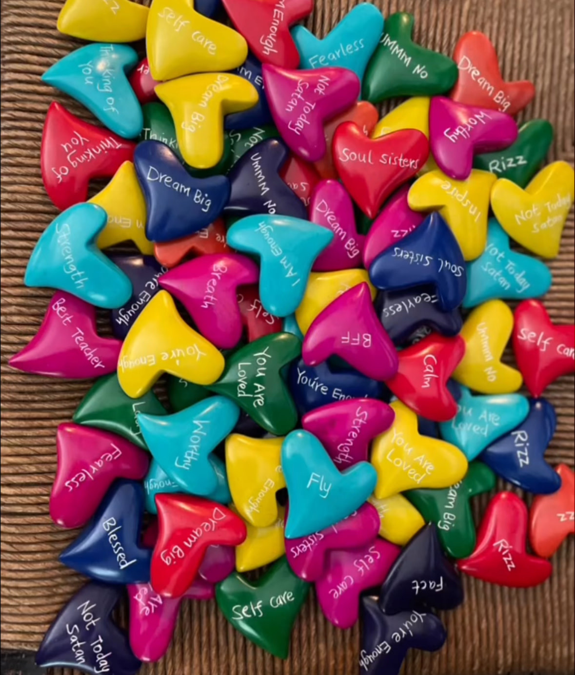 ALL Soapstone WORD Hearts, Kenya - Trade Roots