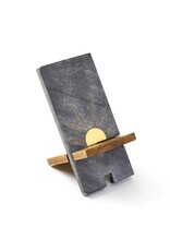 Sunrise Black Marble Phone Stand, India