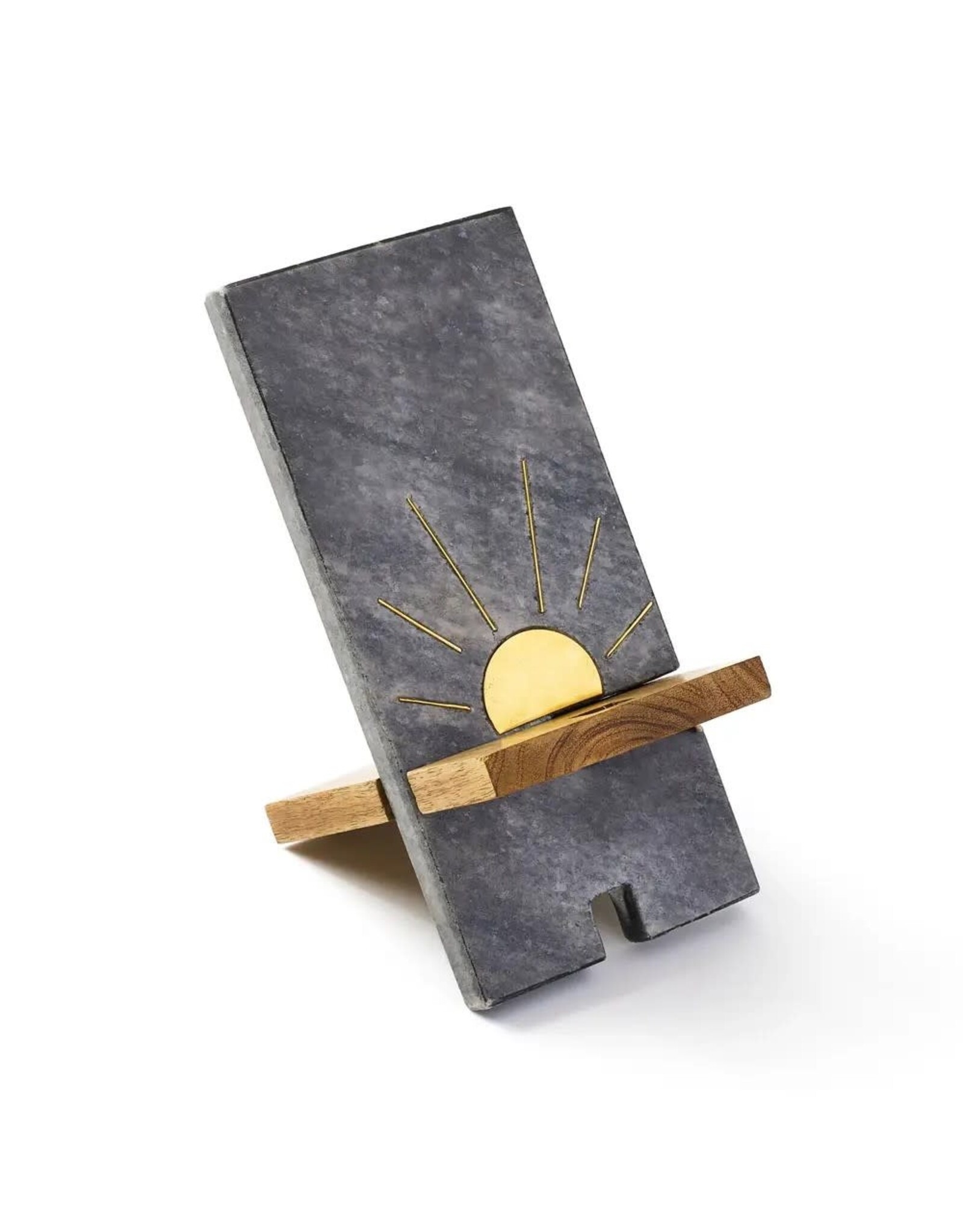Sunrise Black Marble Phone Stand, India