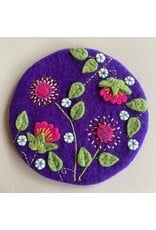 Felt Trivet Embroidered, Colors Vary) Nepal