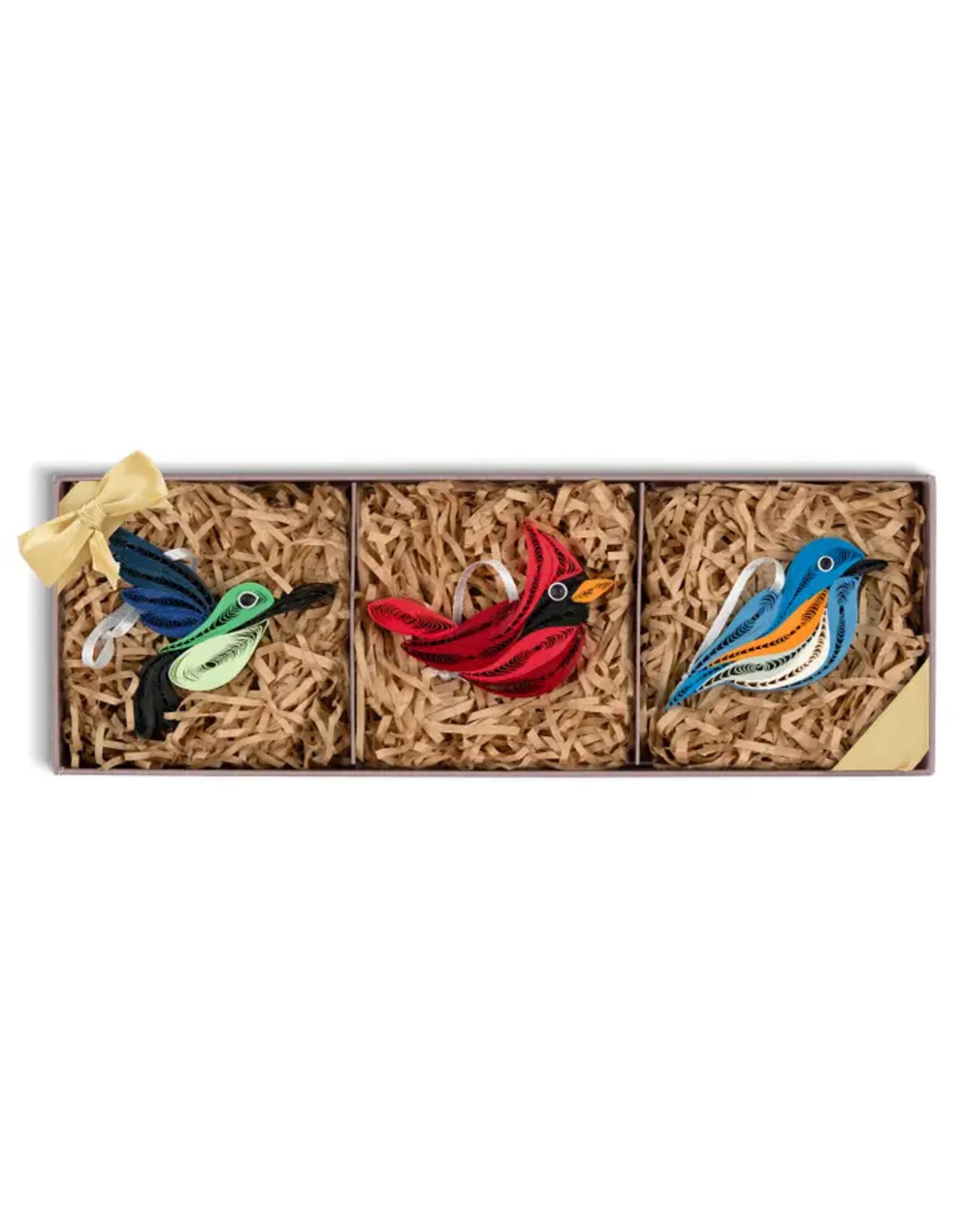 Trade roots Quilled Birds Ornaments  Box Set, Vietnam