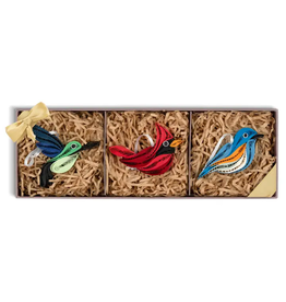 Trade roots Quilled Birds Ornaments  Box Set, Vietnam