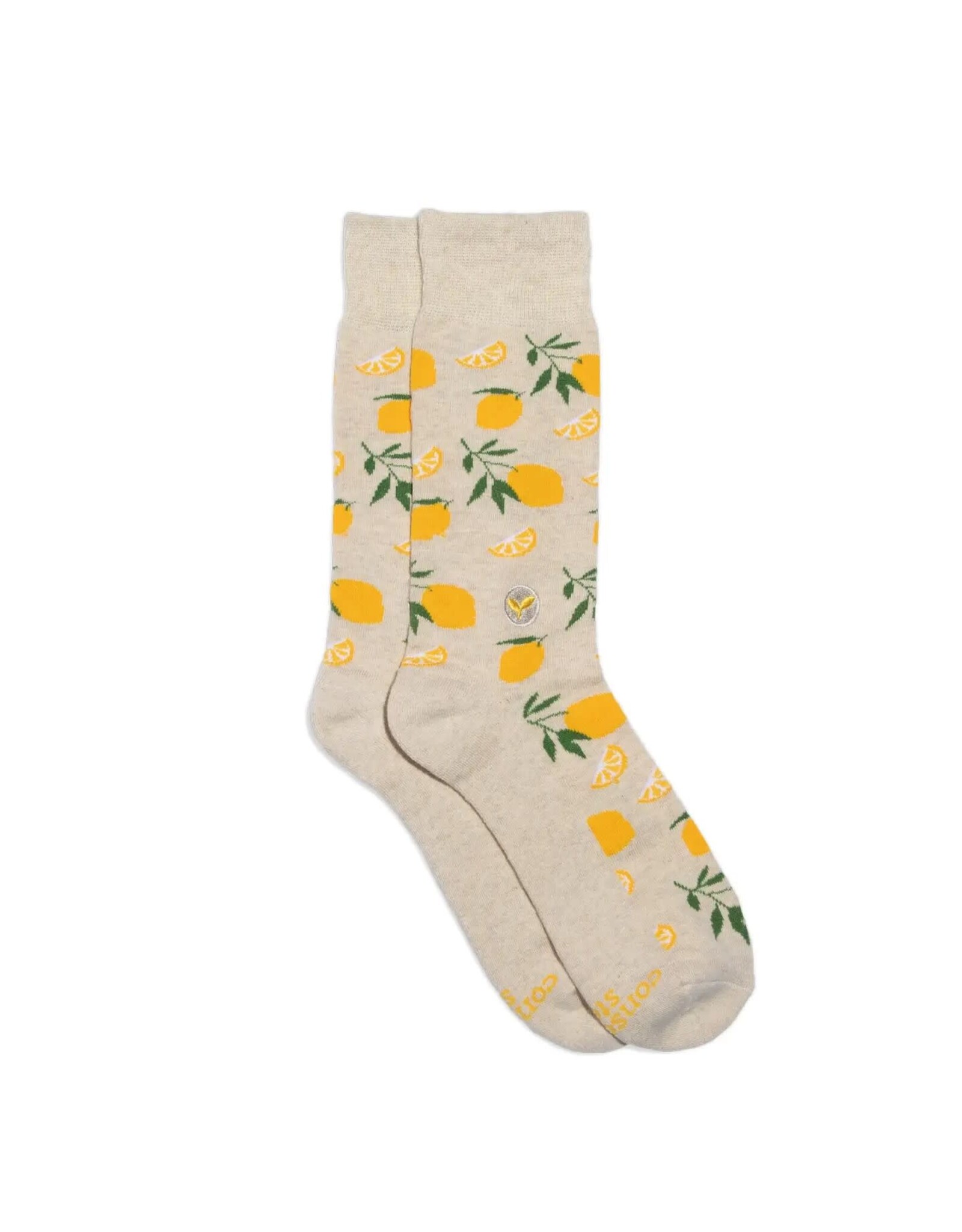 Socks That Plant Trees (Beige Lemons)