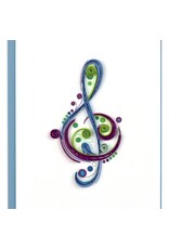 Trade roots Treble Clef Quilling Card, Vietnam
