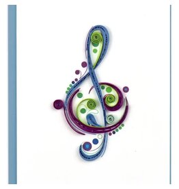 Trade roots Treble Clef Quilling Card, Vietnam