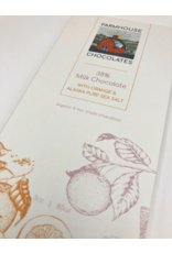 38% Organic Milk Chocolate Bar w/ Orange & Alaskan Sea Salt