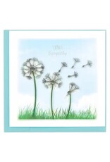 Quilled Sympathy Dandelions Card, Vietnam