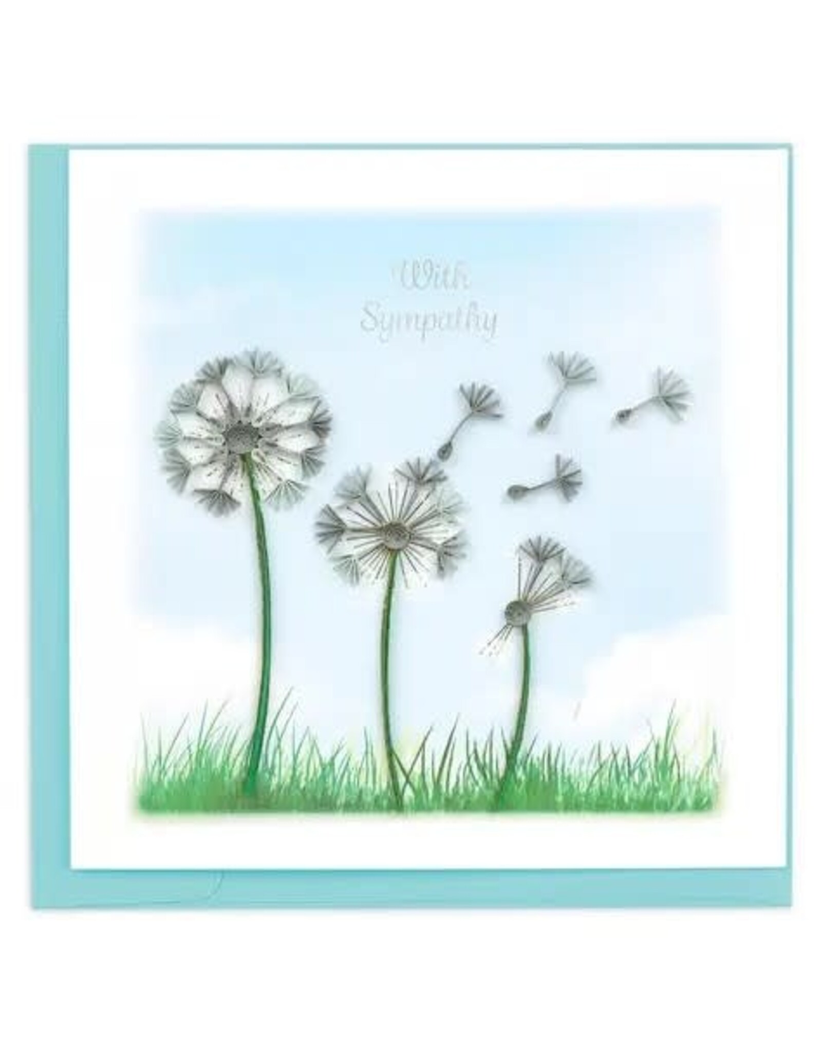 Quilled Sympathy Dandelions Card, Vietnam