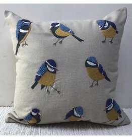 Pillow Applique/Embo 16" Song Bird, India