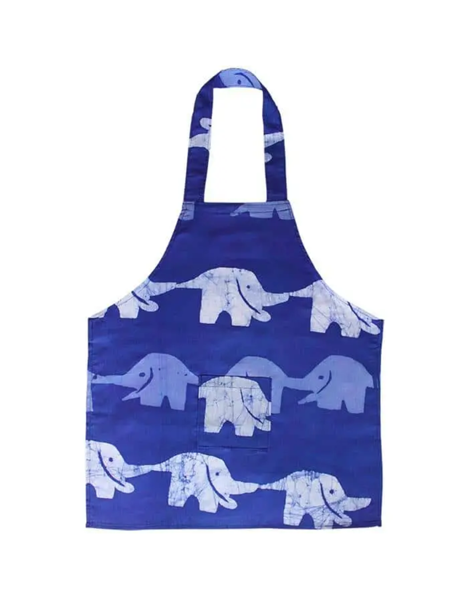 Apron Kids: Elephants - Blue-Organic, Ghana
