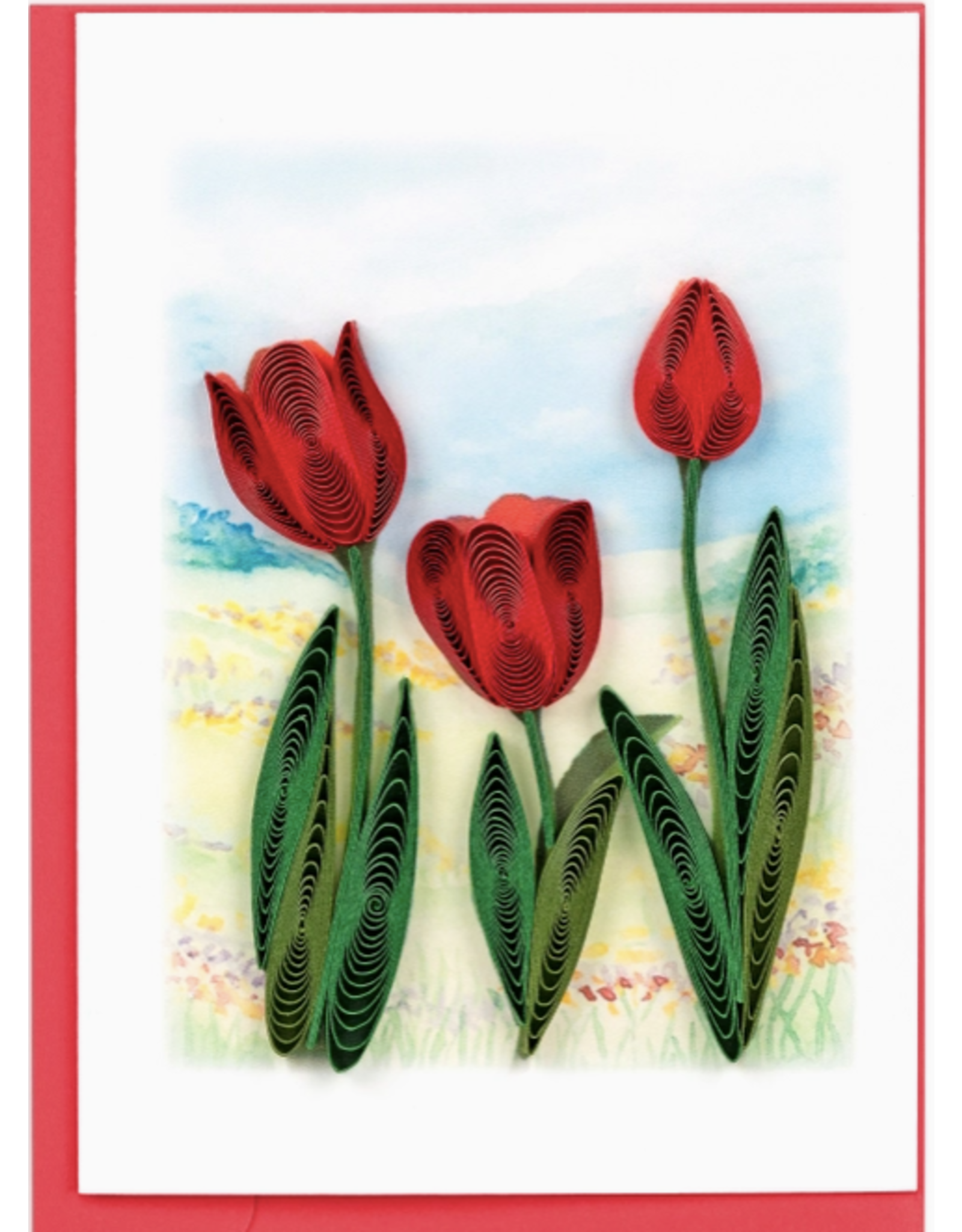 Trade roots Red Tulip  Field Quill Gift Enclosure, Vietnam