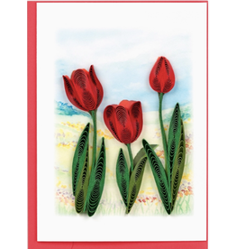 Trade roots Red Tulip  Field Quill Gift Enclosure, Vietnam