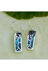 Mosaic Abalone Earrings - Sterling Silver, Indonesia