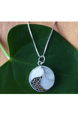 Mother of Pearl Necklace - Sterling Silver, Indonesia