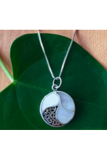 Mother of Pearl Necklace - Sterling Silver, Indonesia