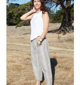 Striped Cotton Kurta Pants