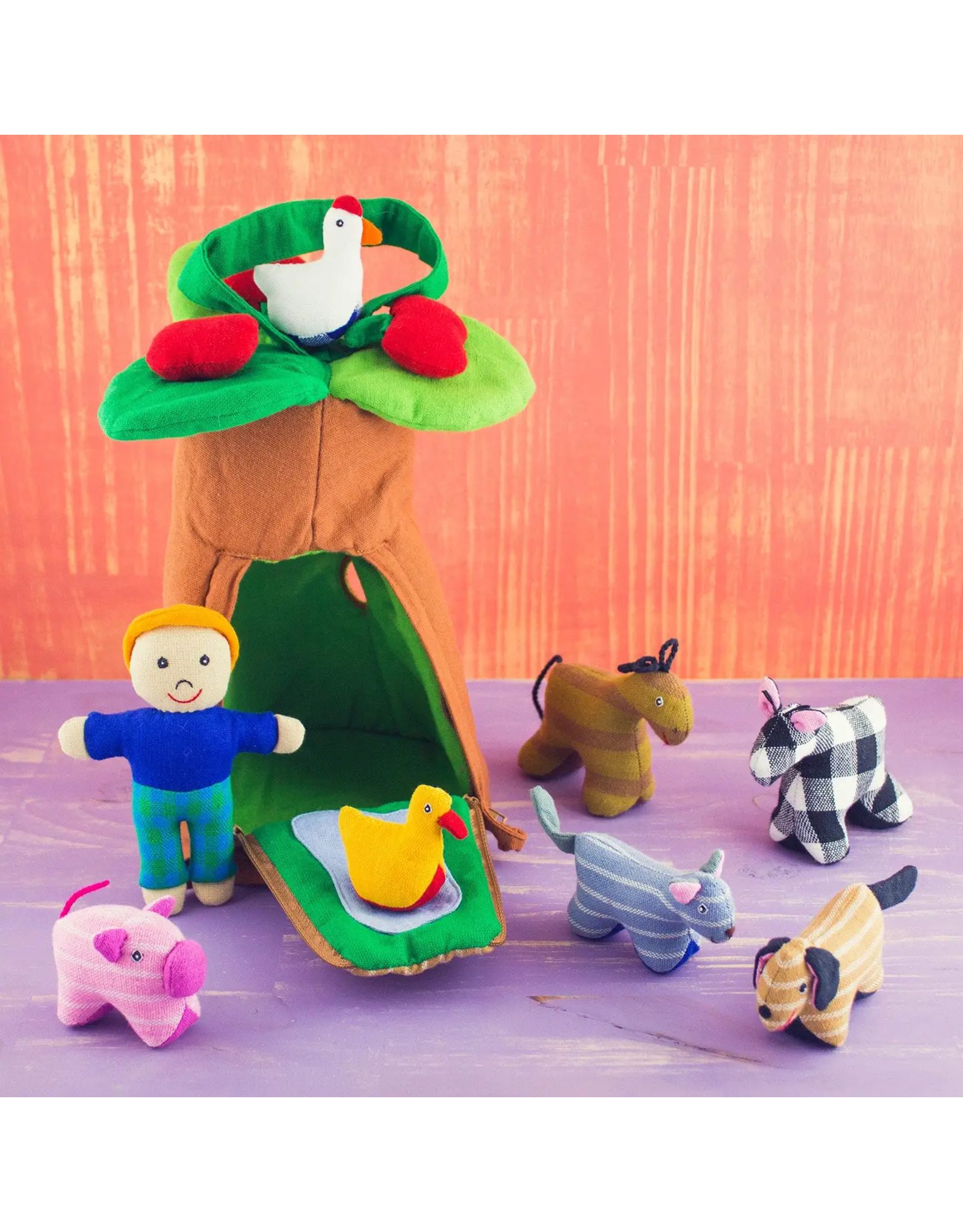 Organic Cotton Playhouse Farm Animals, Sri Lanka