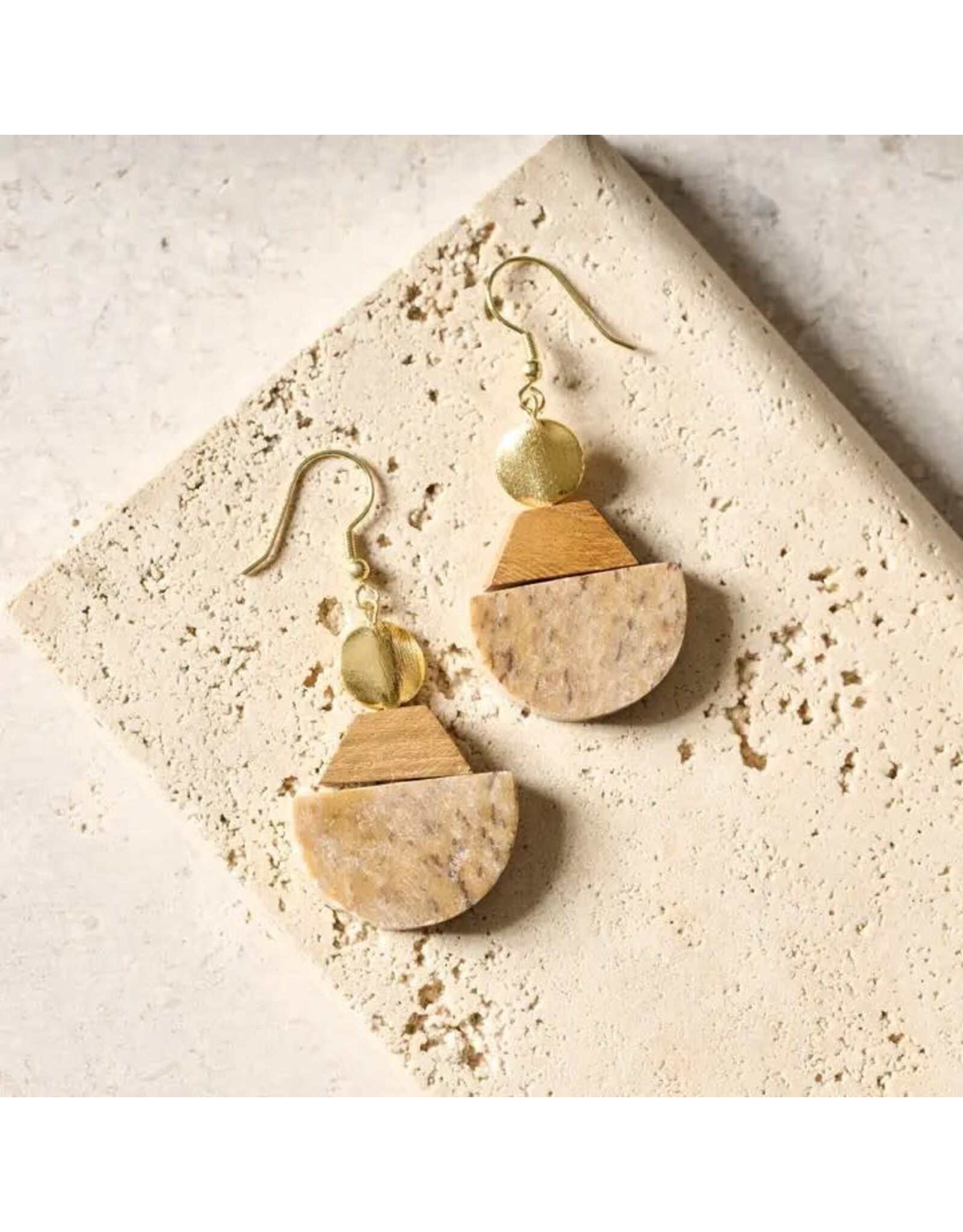 Tirsuli Gorara Stone Drop Earrings India