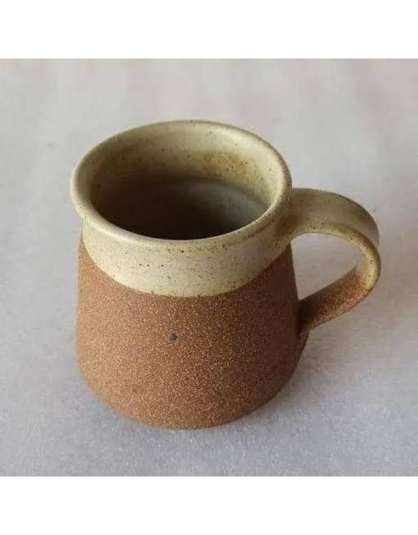 Small Rustic Handmade Artisinal Off White Coffee/Tea Mug, India