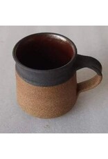 Small Rustic Handmade Matt Black Coffee/Tea Mug, India