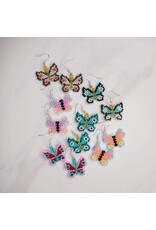Small Butterfly Earrings, Guatemala